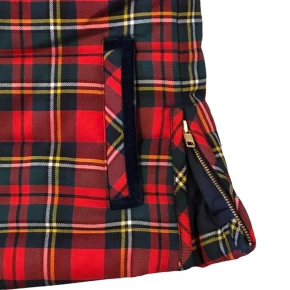New nwt J.Crew Tartan Plaid Mountain Puffer Vest small - Picture 10 of 13
